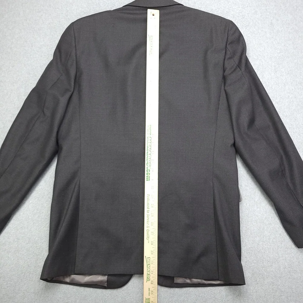 Joseph Abboud Ermenegildo Zegna Cloth Gray Striped Blazer‎ Men's Suit Jacket